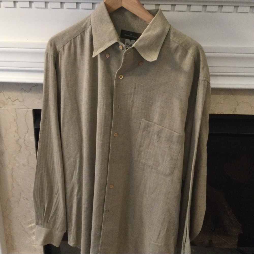 Tan Ermenegildo Zegna XXL shirt
